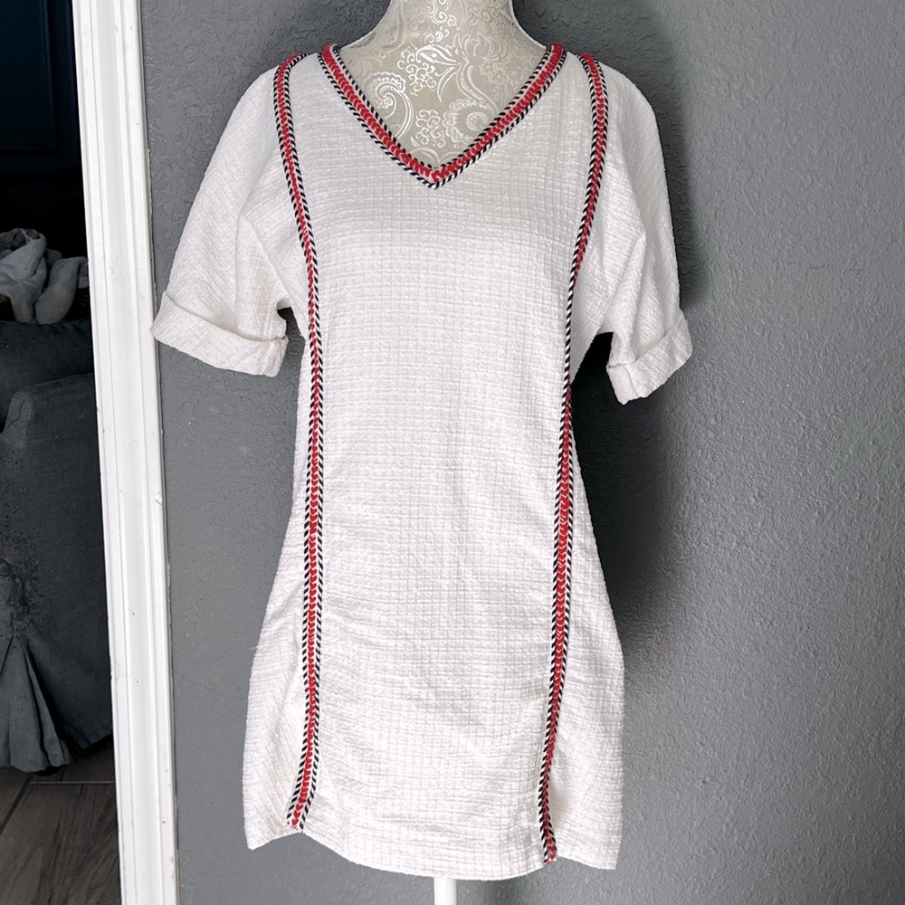 Woven mini dress from Zara
